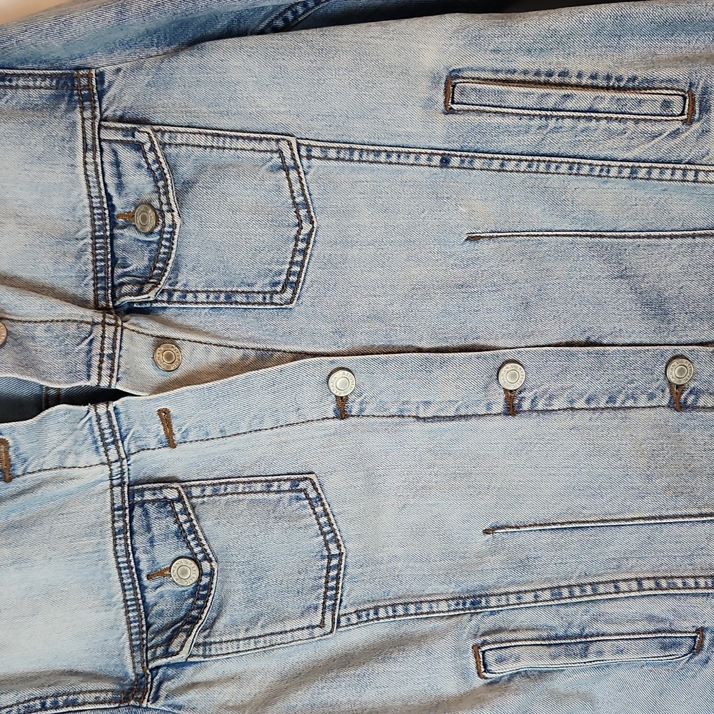 Banana republic Denim Jean  Hawhew Hem And CollarJacket - Picture 5 of 9